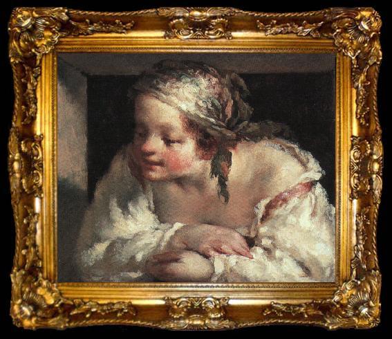 framed  Jean-Franc Millet Young woman, ta009-2